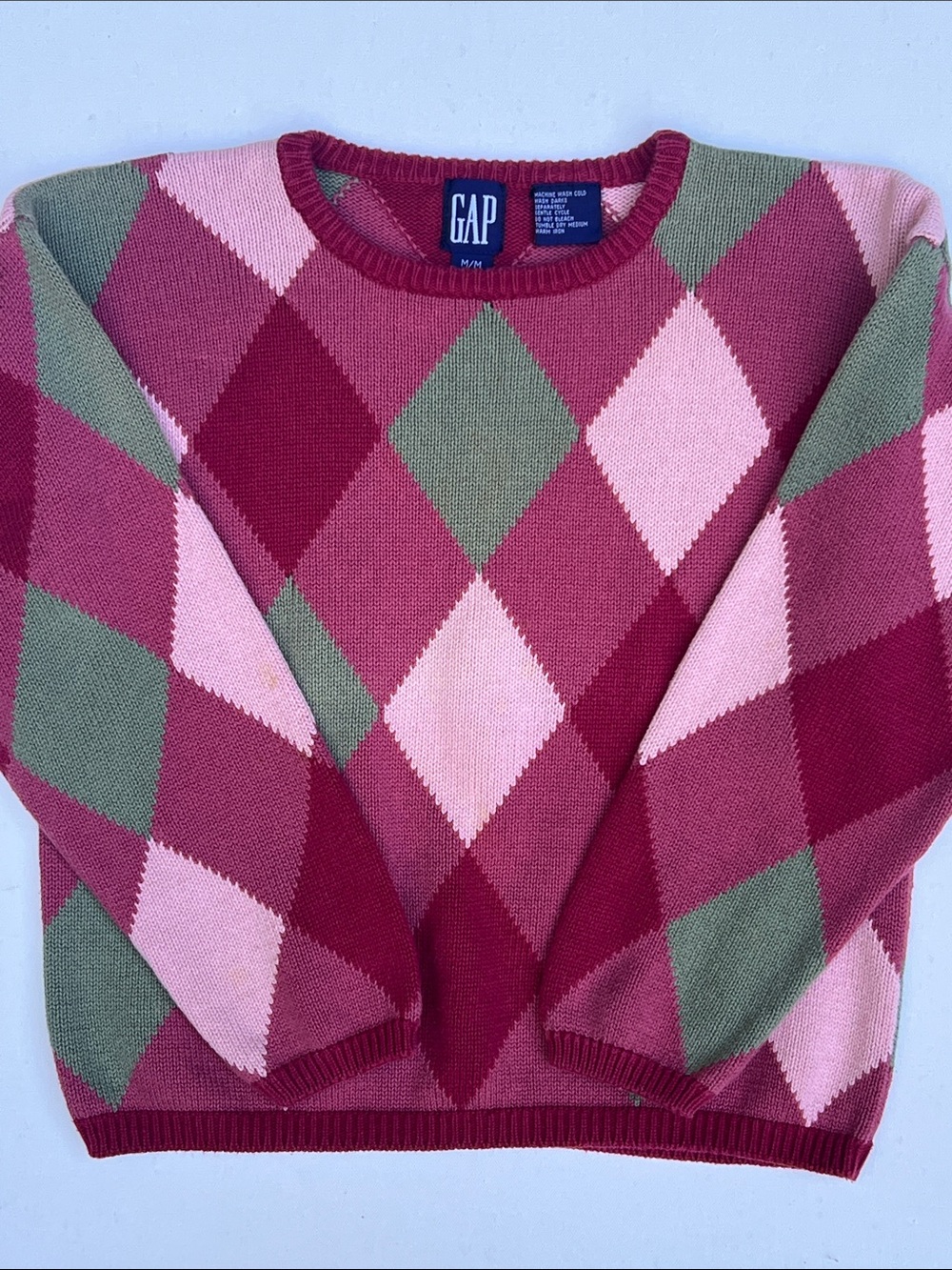 ♦️Vtg Y2k Gap argyle sweater ♦️